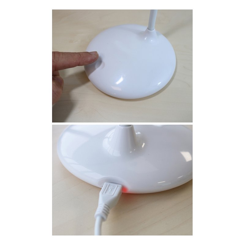 UNiLUX NELLY lampe de bureau LED rechargeable, dimmable, blanc