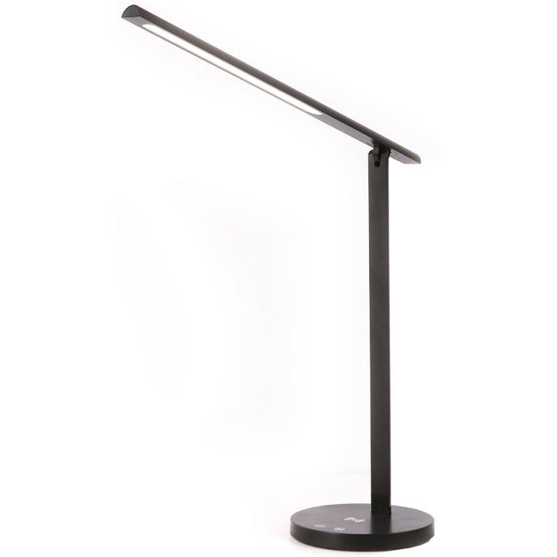 UNiLUX Lampe de bureau LED DIVA, dimmable, noir, fonction charge USB