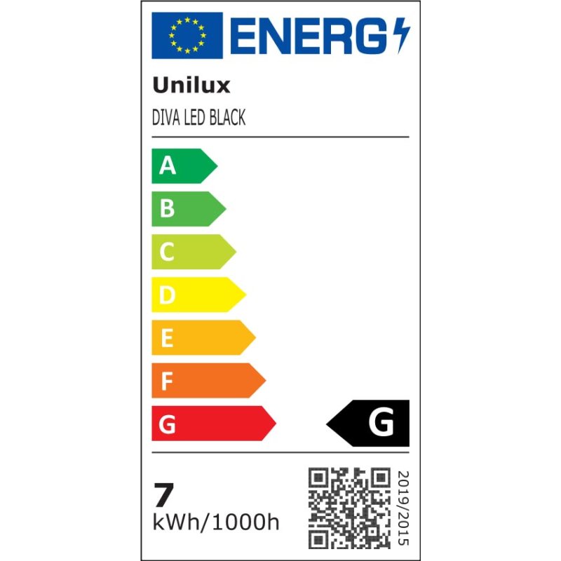 UNiLUX Lampe de bureau LED DIVA, dimmable, noir, fonction charge USB