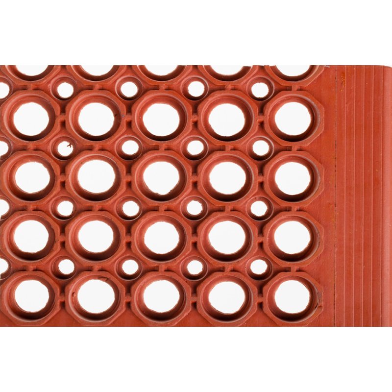 miltex tapis de poste de travail Yoga Grip Food, 900×1500 mm, rouge, 13 mm