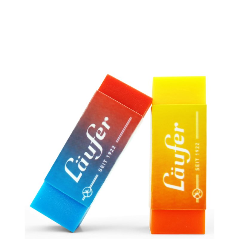 Läufer gommes en plastique, 2 pièces, multicolore, 65×21×12 mm