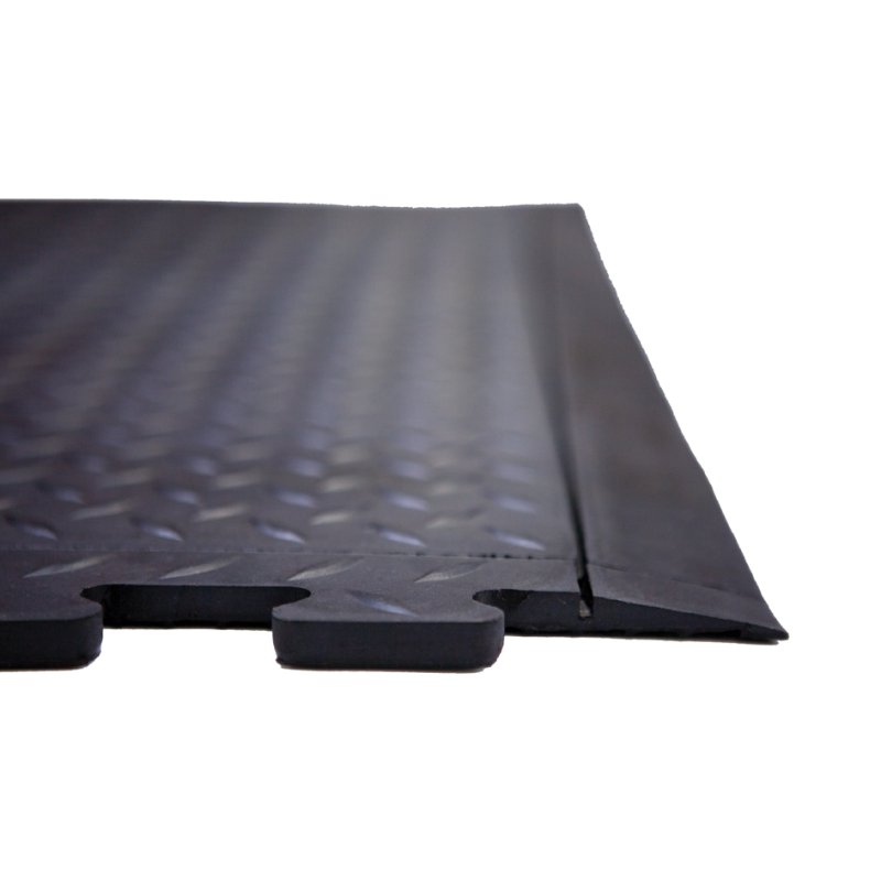 Tapis de poste de travail miltex Yoga Lock Basic, 710×780 mm, 13 mm d'épaisseur, caoutchouc nitrile