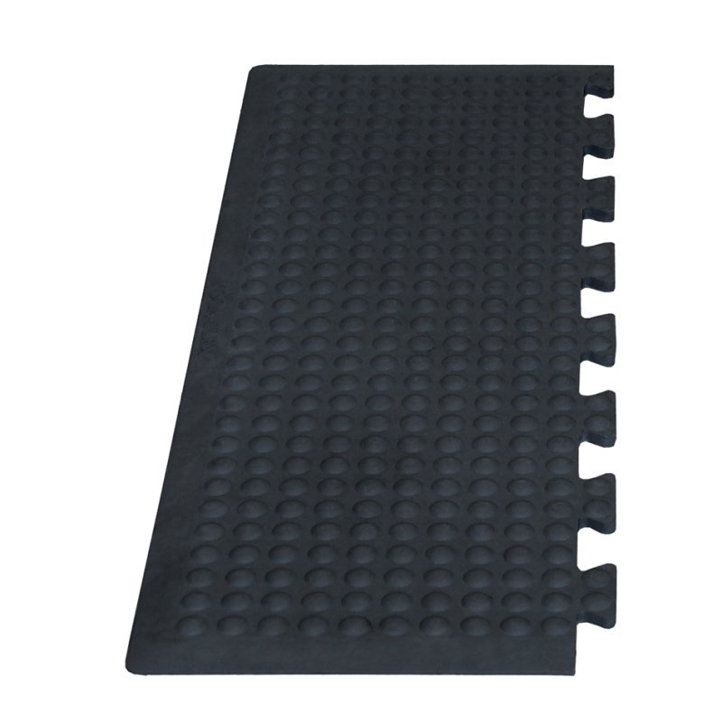 Miltex tapis d'atelier Yoga Flex Oil, noir, 800 × 300 mm, 13 mm épais, antidérapant