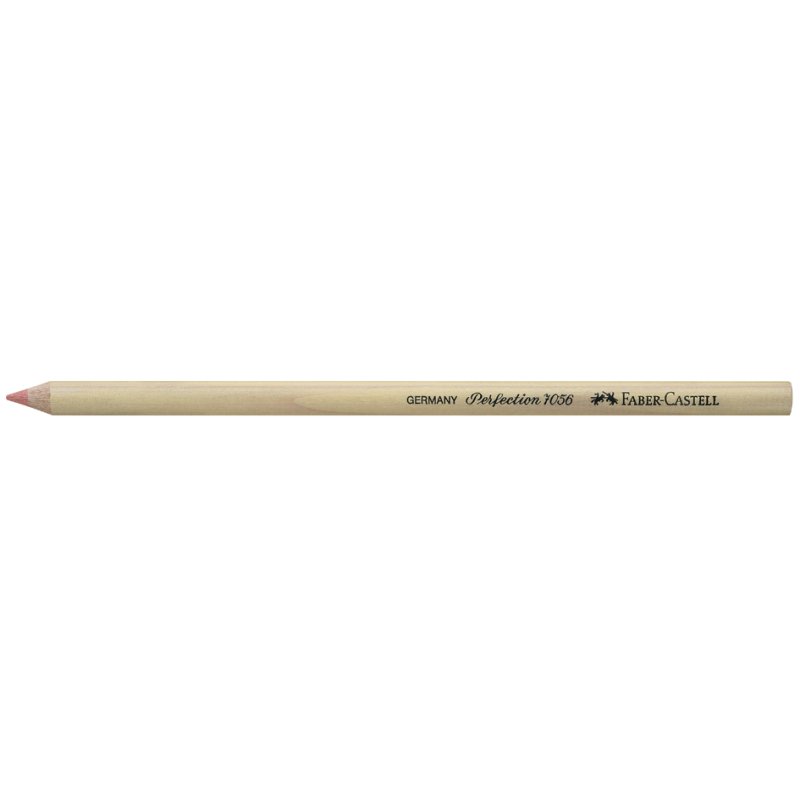Faber-Castell gumstift Perfection 7056, rood, eenzijdig aangespitst, potlood en kleurpotlood