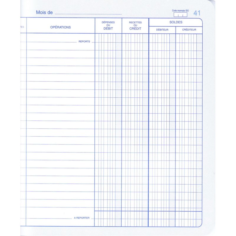 ELVE tellersalbum Saldobalans, wit, 210×190 mm, 80 pagina's, 4 kolommen