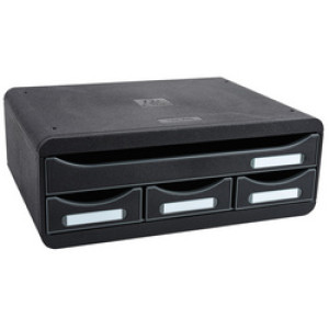 EXACOMPTA ladekast TOOLBOX MINI, 4 laden, lichtgrijs, 355×270×135 mm