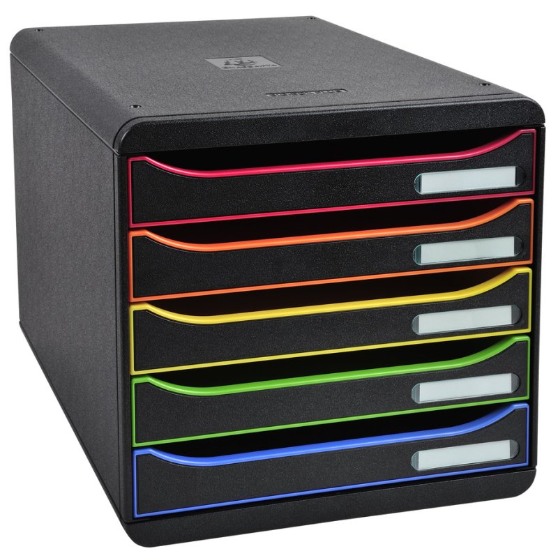 EXACOMPTA ladenkast BIG-BOX PLUS, 5 lades, harlekin, A4+
