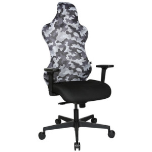 Topstar bureaustoel RS Sport, zwart/wit, met armleuningen, 110 kg draagkracht