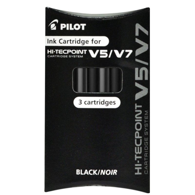 PILOT cartouches d'encre pour stylo-roller V5/V7, vert, 3 pièces