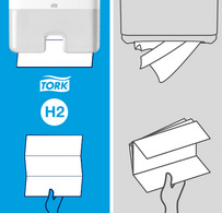 Tork Xpress Multi-vouwen handdoekpapier, Z-vouw, wit, 2-laags