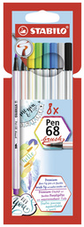 STABILO krijtstift penseel 68, flexibele penseelpunt, 12 stuks