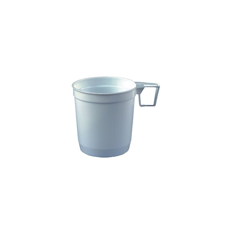 STARPAK gobelets à café en plastique, 0,25 litre, blanc, 40 pièces