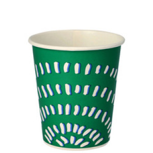 STARPAK wegwerpbekers karton, geel, 0,3 L, 100 stuks