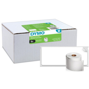 DYMO LabelWriter universele etiketten, herbruikbaar, 57×32 mm, wit
