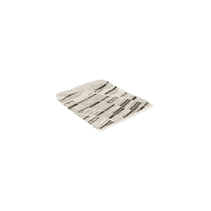 PAPSTAR sachets à hamburger Newsprint, noir/blanc, substitut parchemin, 1000 pièces