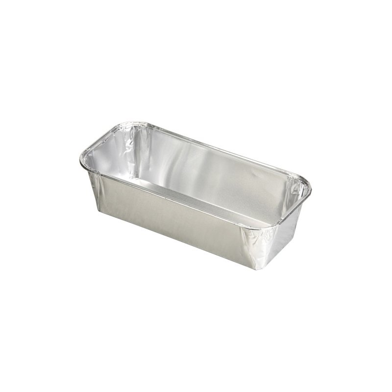 STARPAK moule de cuisson rectangulaire aluminium, argent, 230×102×60 mm, 5 pièces