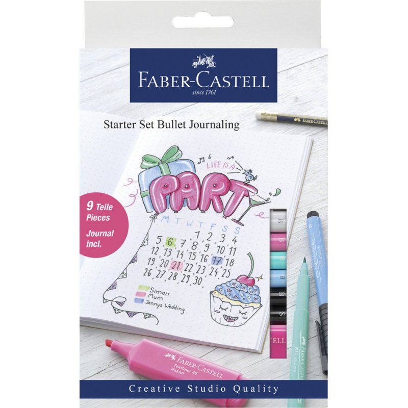 Faber-Castell Bullet Journal starter set, 9 pieces