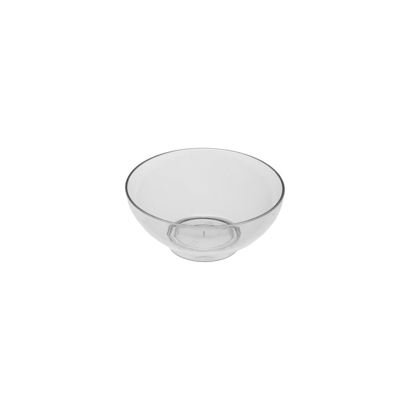 STARPAK round finger food dishes, transparent, 50 pieces