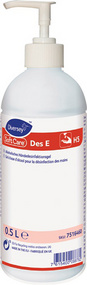 Soft Care handendesinfectie Des E H5, pompfles, ethanolbasis, 0,5 liter