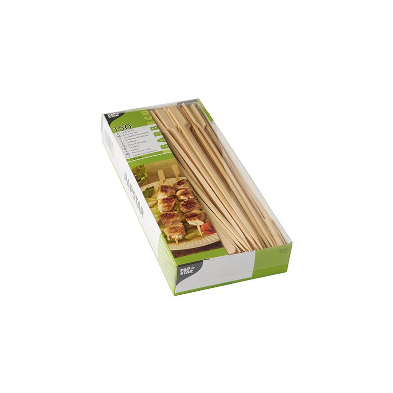 PAPSTAR golf grill skewers, natural, bamboo, 250 mm, 150 pieces
