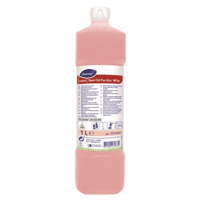 TASKI Nettoyant WC Sani Cid Pur-Eco, base acide citrique, 1 litre