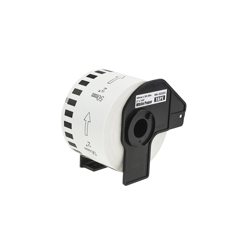 rillprint endloze etiketten papier, 62 mm × 30,48 m, wit, Brother P-touch