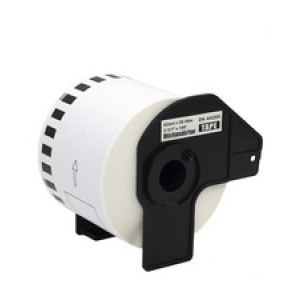 rillprint endloze etiketten papier, herpositioneerbaar, 62 mm × 30,48 m, wit