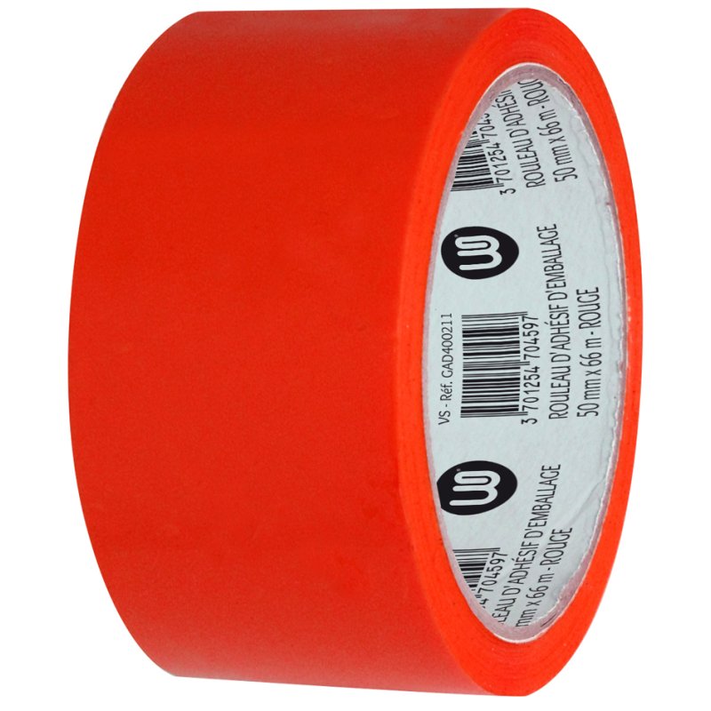 Wonday ruban d'emballage PP, bleu, 50 mm × 66 m