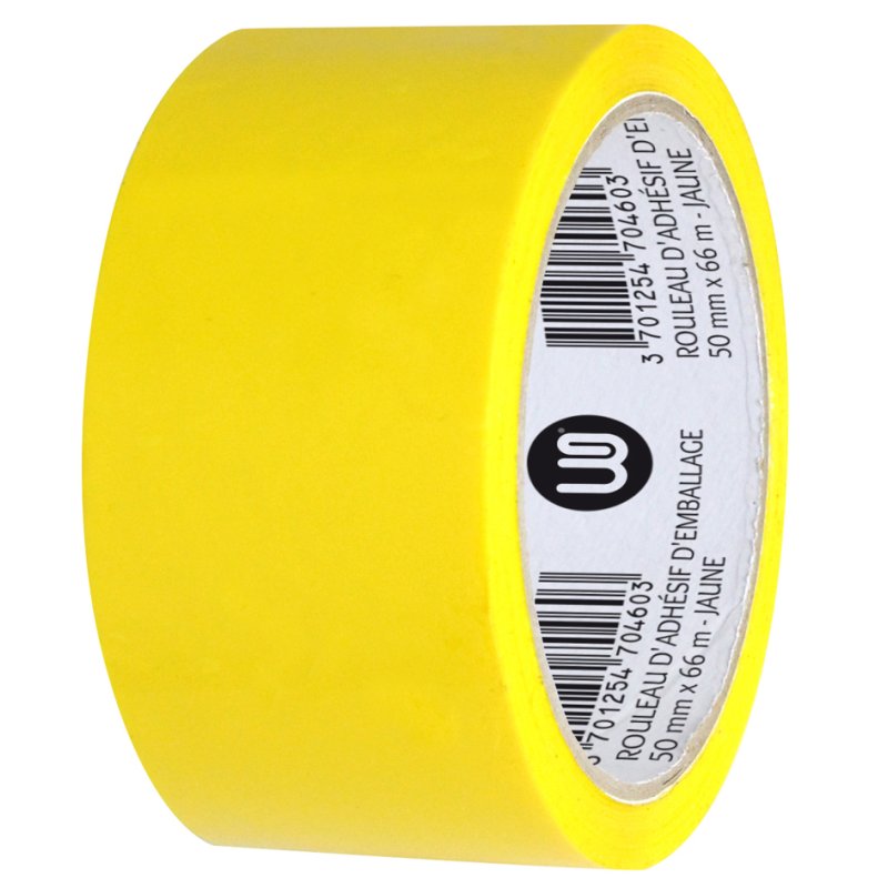 Wonday ruban d'emballage PP, bleu, 50 mm × 66 m