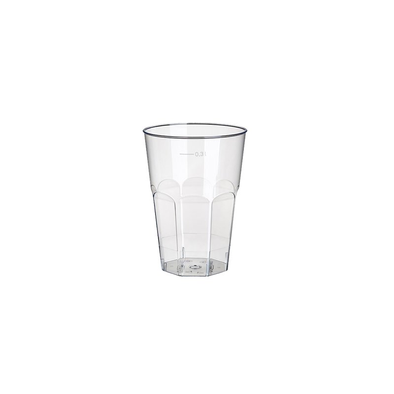 STARPAK verre caïpirinha polystyrène, transparent, 0,3 litre, 20 pièces