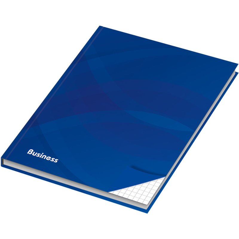 RNK carnet notes carbon black A4, blanc, couverture rigide, 96 feuilles