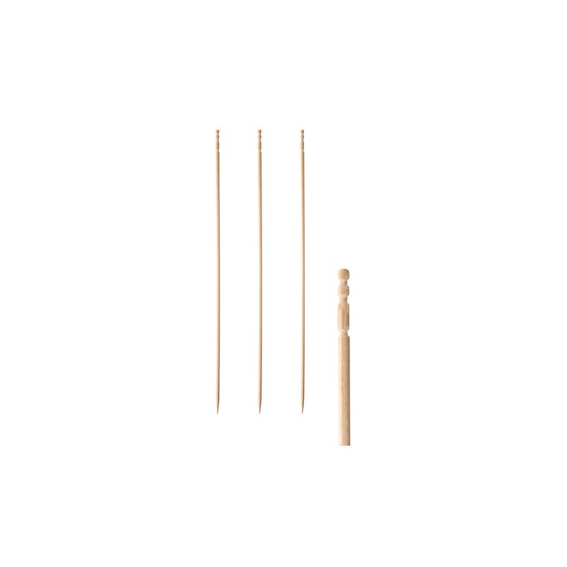 PAPSTAR pique-assiette fingerfood pure, naturel, bois torsadé, 150 mm, 500 pièces