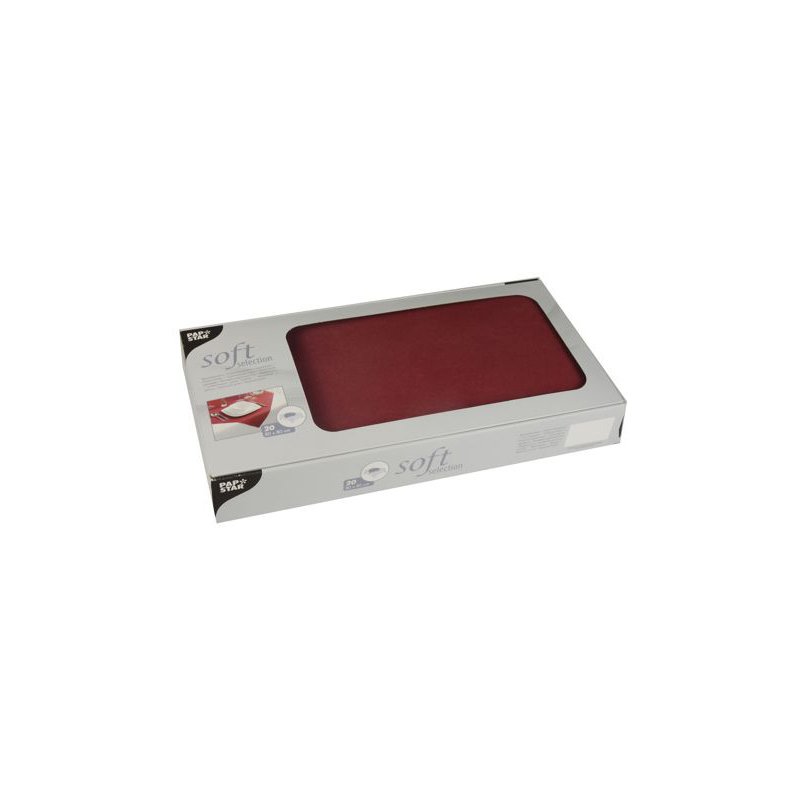 STARPAK nappe soft selection, blanc, 80×80 cm, 20 pièces