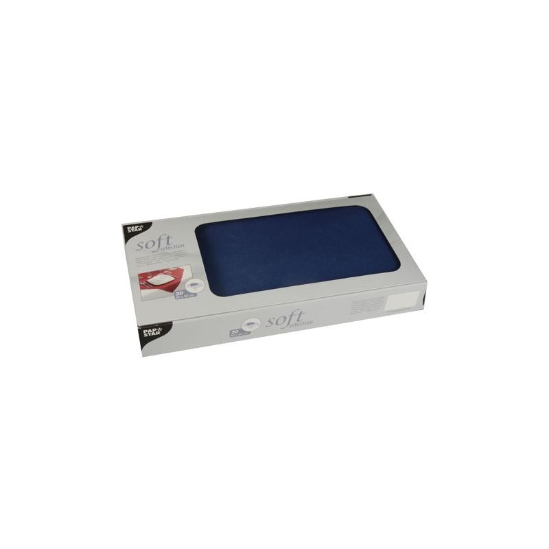 STARPAK nappe soft selection, blanc, 80×80 cm, 20 pièces