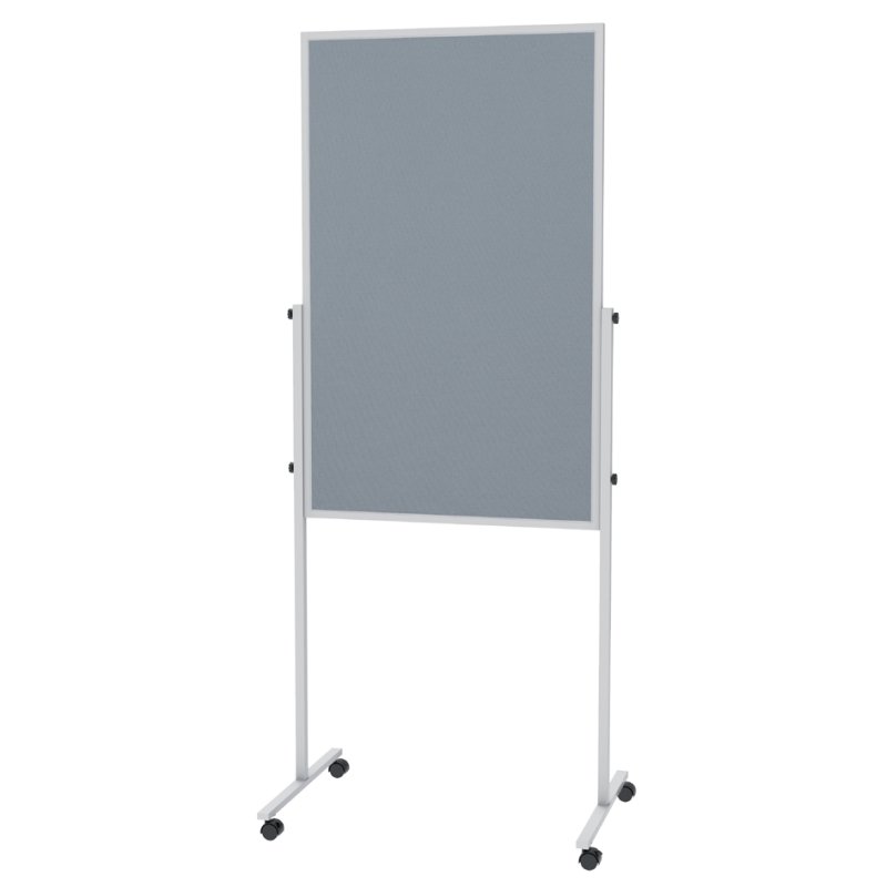 MAUL table de modération MAULsolid, 1200×750 mm, hauteur 1900 mm, plastique blanc