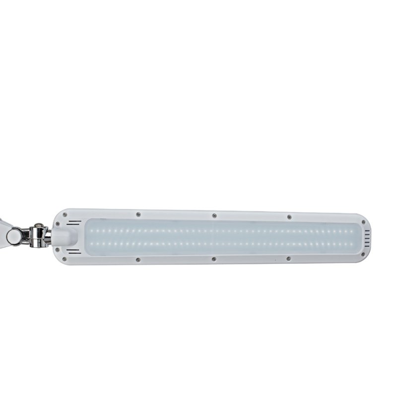 MAUL LED desk lamp MAULcraft, white, clamp base, dimmable, 14W