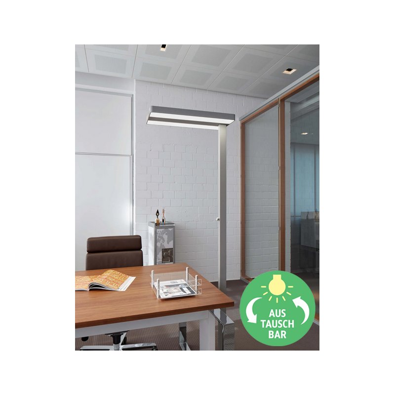 MAUL Lampadaire LED MAULjaval, gradable, noir, 80W