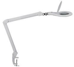 MAUL LED-loeplamp MAULmakro, tafelklem, zwart, 3 dioptrie