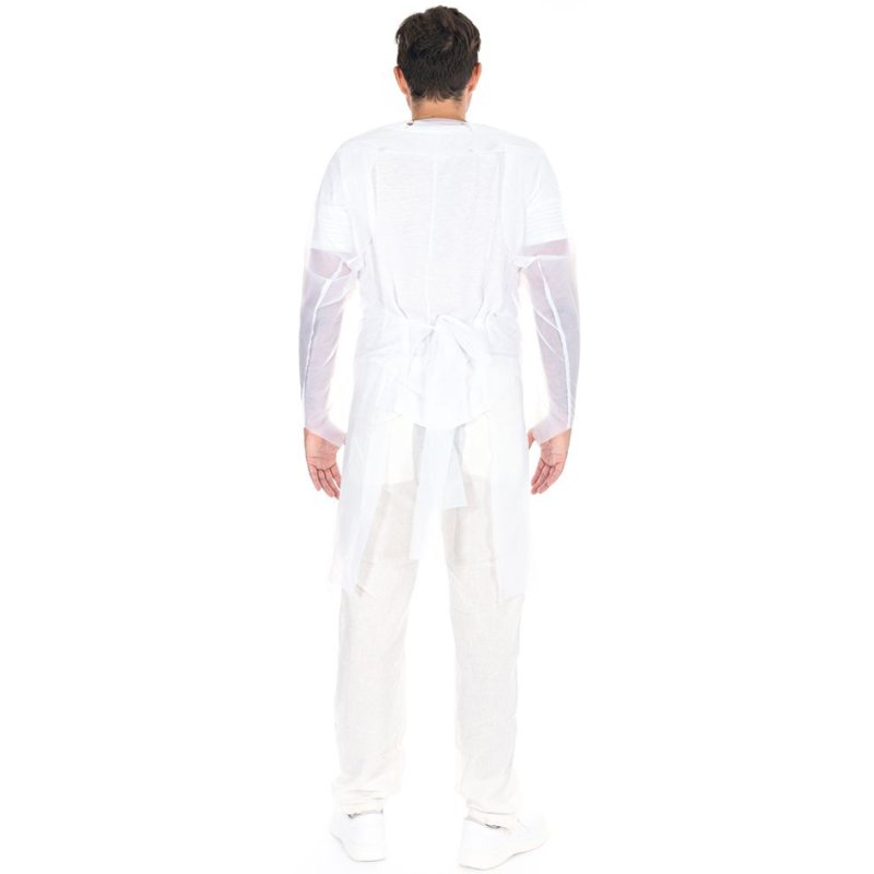 HYGOSTAR onderzoekjas met duimgat, blauw, XL, 25 stuks