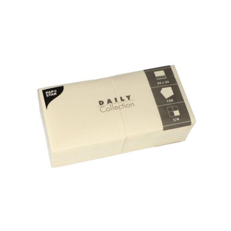 PAPSTAR serviettes cocktail, 240×240 mm, rouge, 3 plis