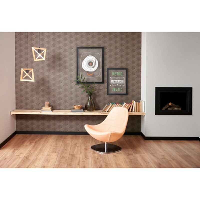 Securit krijtbord WOODY, glas met houten lijst, zwart, 300×400 mm