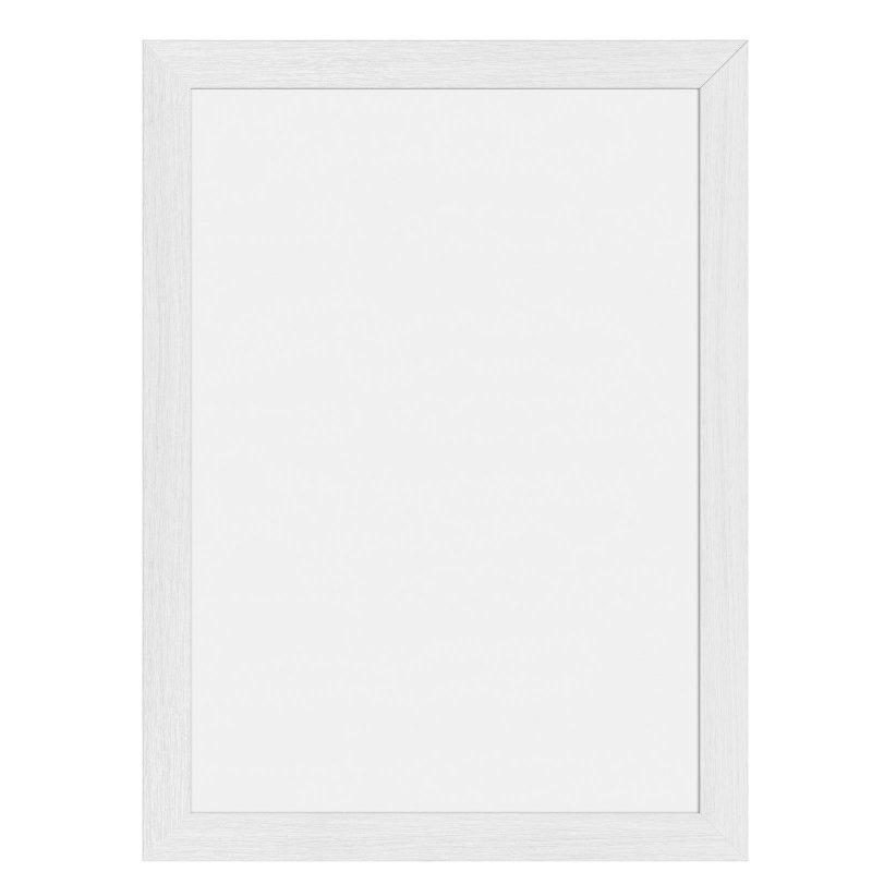 Securit tableau noir WOODY, blanc, 40×60 cm, cadre en bois