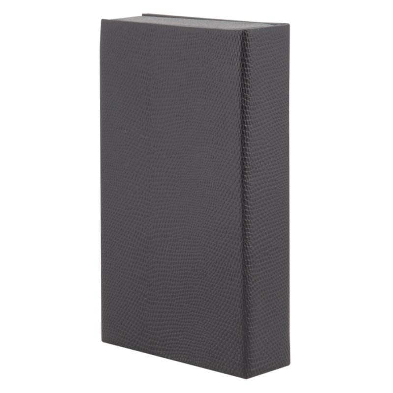 Securit boîte à dossiers de comptabilité Trendy, noir, aspect cuir, 110×40×183 mm