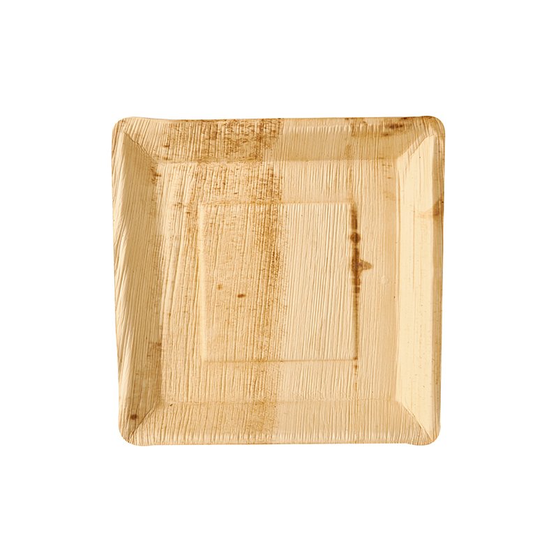 PAPSTAR assiettes feuille de palmier carrées, 25×25 cm, 25 pièces