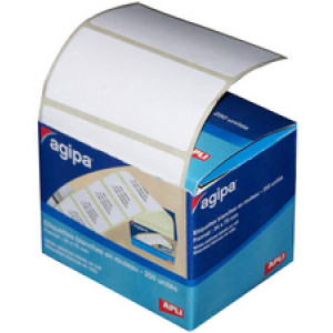 agipa verzendetiketten, 75 × 34 mm, wit, 250 stuks