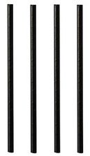 PAPSTAR papieren rietjes, zwart, 150 mm, 500 stuks