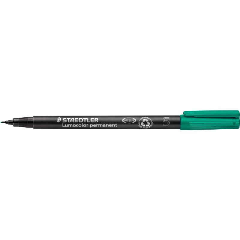 STAEDTLER Lumocolor permanente marker 313S, groen, navulbaar, 0,4 mm