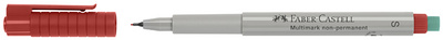 Faber-Castell marker OHP-CD-PLUS, superfijn, rood, 0,4 mm