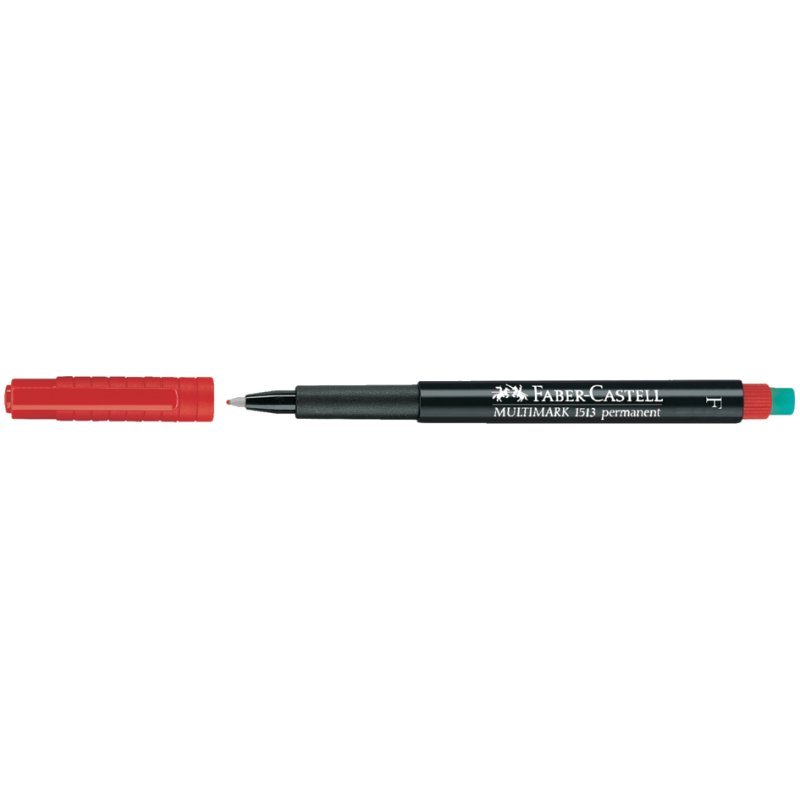 Faber-Castell marqueur permanent superfin, bleu, 0,4 mm