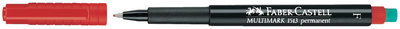 Faber-Castell permanente marker OHP-CD-PLUS, superfijn, rood, 0,4 mm
